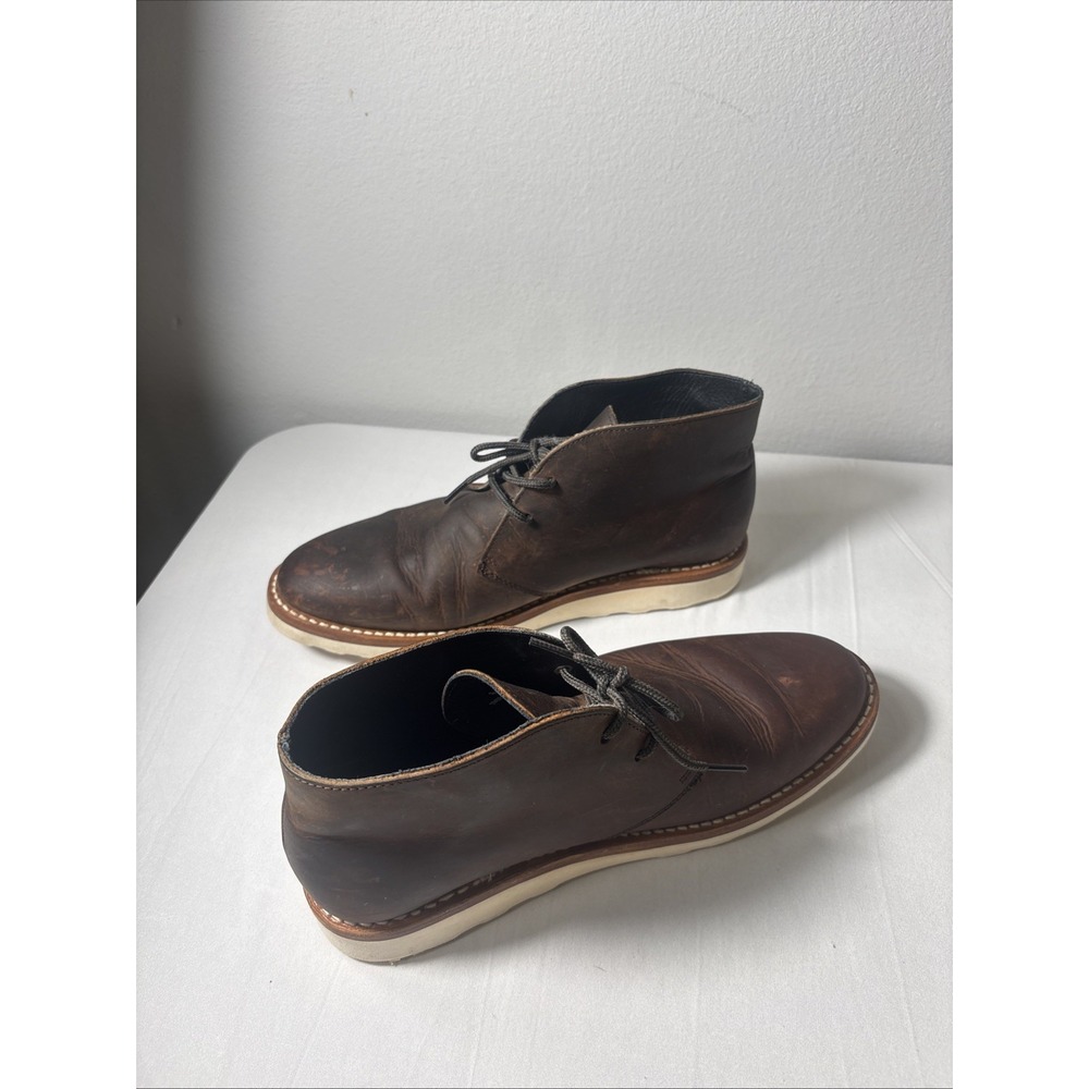 Thursday Boot Co Safari Scout Chukka Boots Men Size 9.5 Wedge Sole Brown Leather